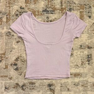 Lavender Scoop Back Women's Top